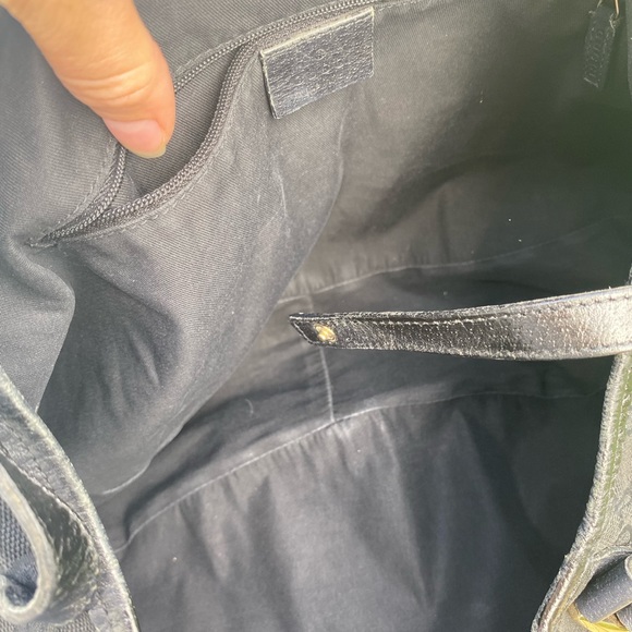 Authentic Gucci D-Ring GG logo tote black gold Y2K - Picture 10 of 13